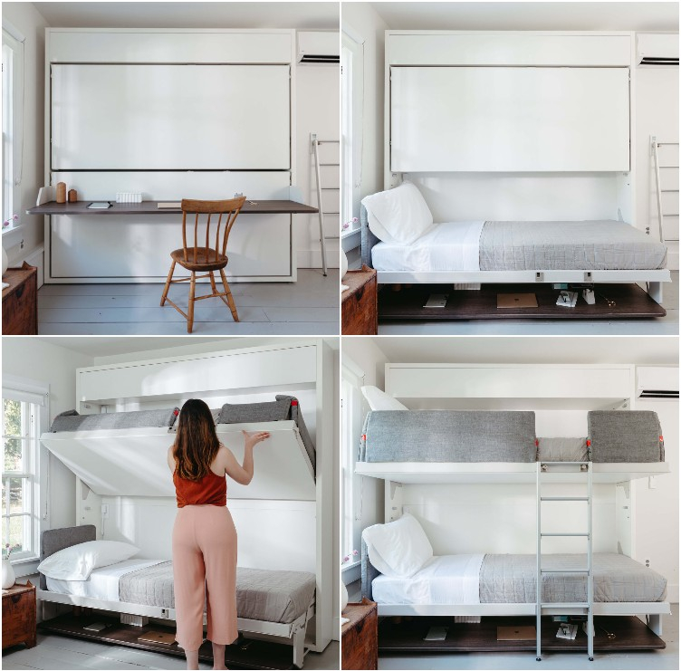 10 Murphy Beds With Integrated Desks: Your Home Office And Bedroom ... within Murphy Beds With A Desk