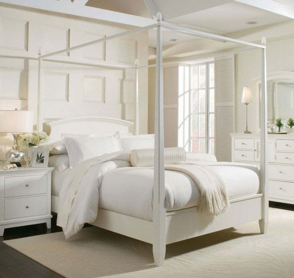 15 Simple Four Poster Canopy Beds | Home Design Lover intended for Understanding the History and Appeal of Four Poster Canopy Beds