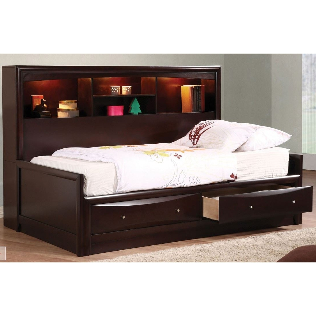 2025 Popular Maximizing Space And Style: Your Guide To Full Size ... inside Full Size Bed With Bookcase Headboard
