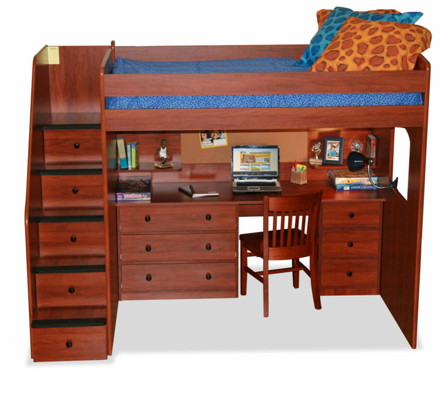 25 Awesome Bunk Beds With Desks (Perfect For Kids) for Bunk Beds With Stairs And Desk
