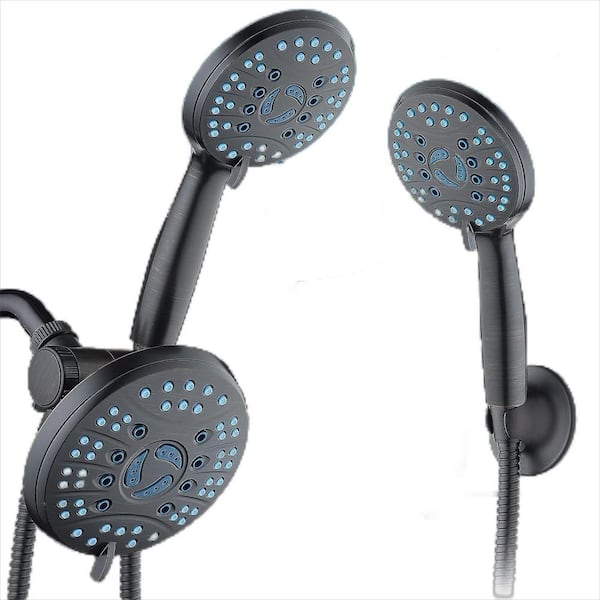 3-Way Shower Head Combo 8-Spray Wall Mount Handheld Shower Head 2.5 Gpm ... regarding Choosing the right oil rubbed bronze shower head for your bathroom renovation