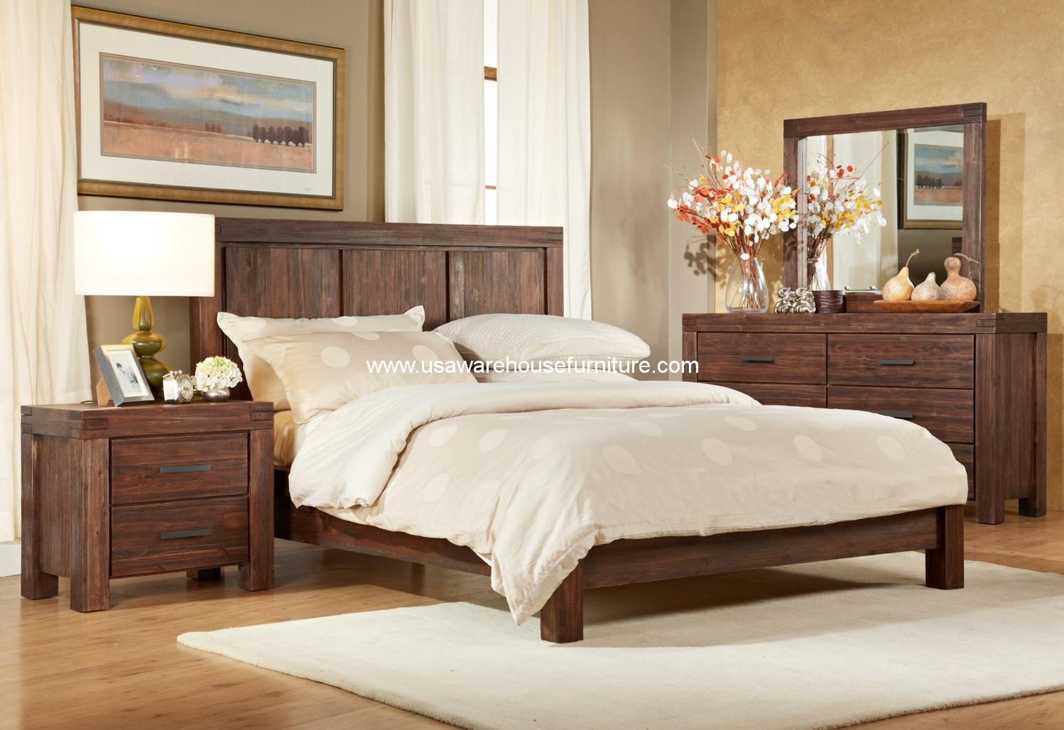 4 Piece Meadow Solid Wood Bedroom Set Usa Warehouse in Choosing the right solid wood queen bedroom set for your home