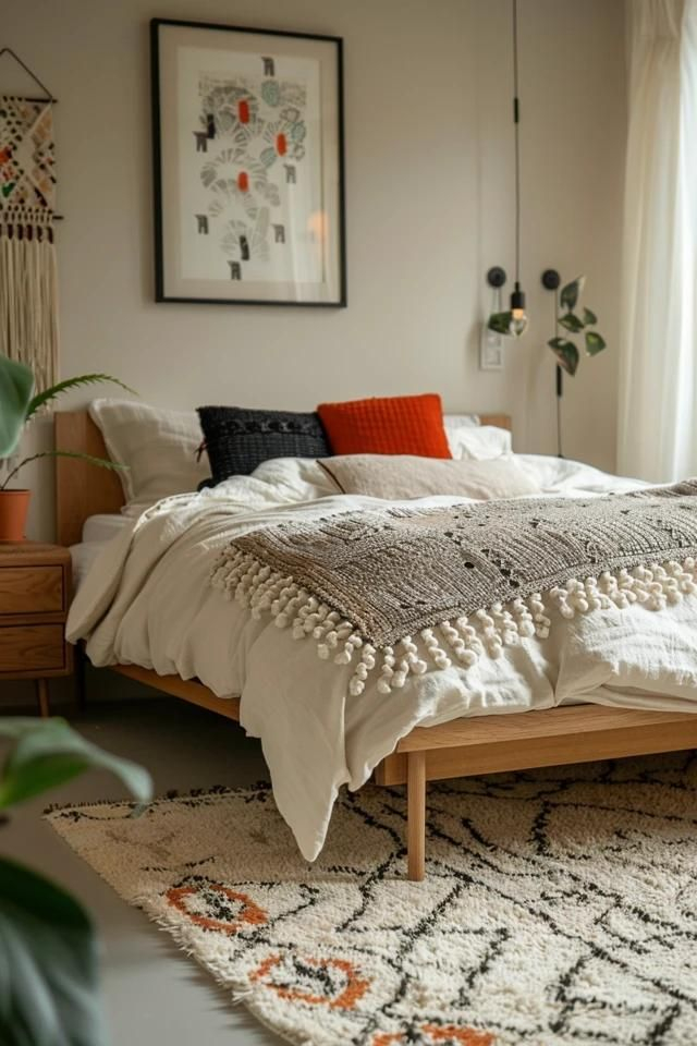 5X7 Rug Placement In Bedroom At Gabriella Hauck Blog within 5x7 rug under queen bed styling ideas for modern bedrooms
