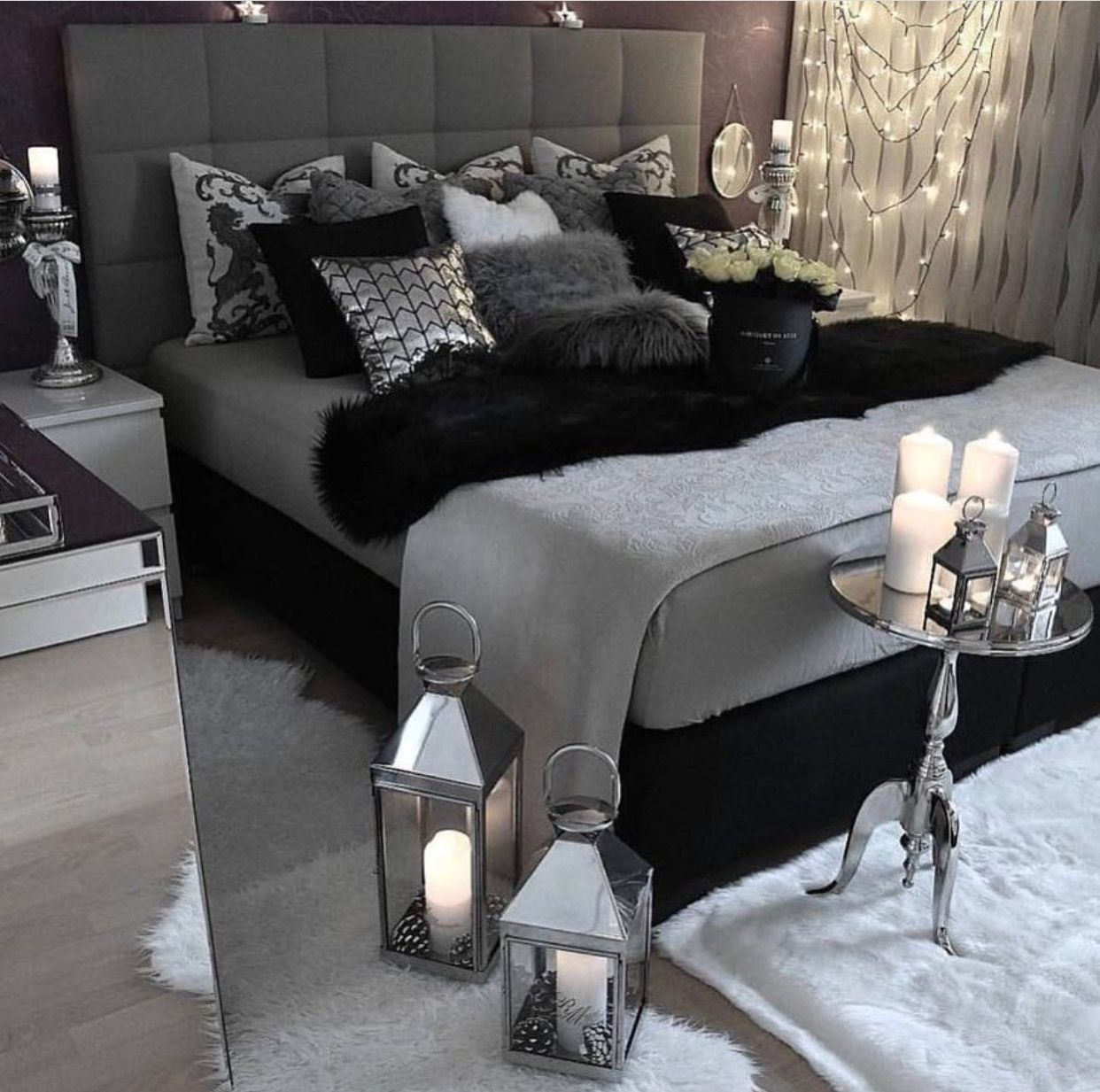 7 Stunning Silver And Black Bedroom Designs – Homystyle with regard to Black And Silver Bedroom Set