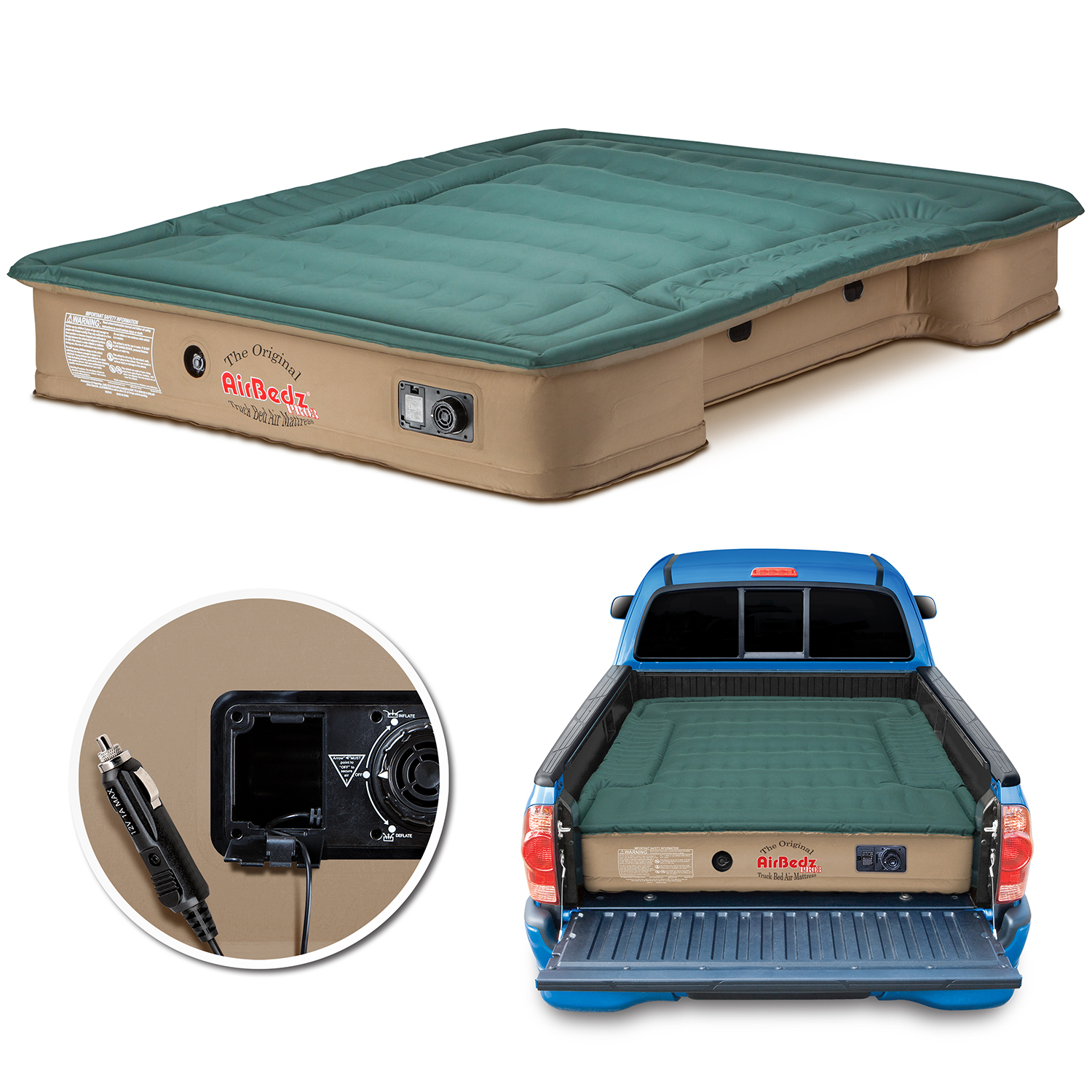 Airbedz Pro3 Truck Bed Mattress With Built-In Dc Air Pump – Pittman ... throughout The Ultimate Guide to Choosing the Right Inflatable Mattress for Your Truck Bed
