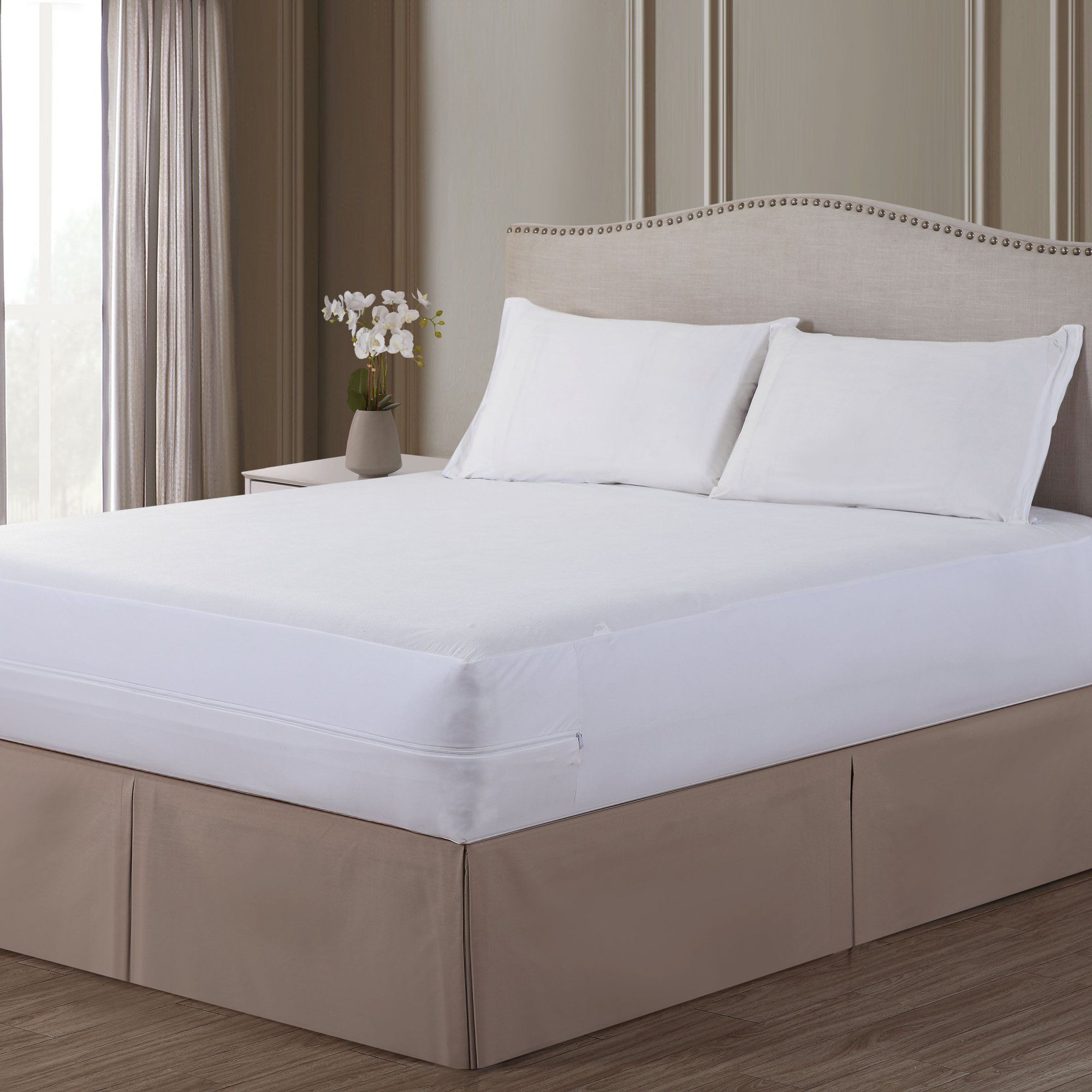 All-In-One Bed Bug Blocker Water Resistant Zippered Mattress Protector ... regarding Expert insights on proper installation and maintenance of full size bed bug mattress covers