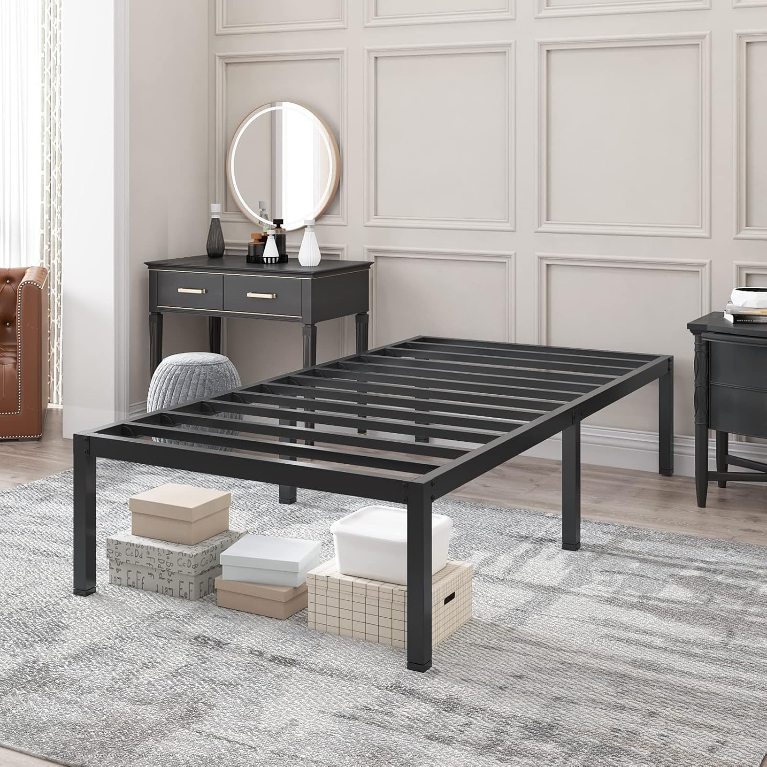 Amazon.com: Bonkiss Twin Xl Bed Frame 3000 Lbs+, Twin Xl Bed Frame No ... intended for Twin Xl Mattress And Frame