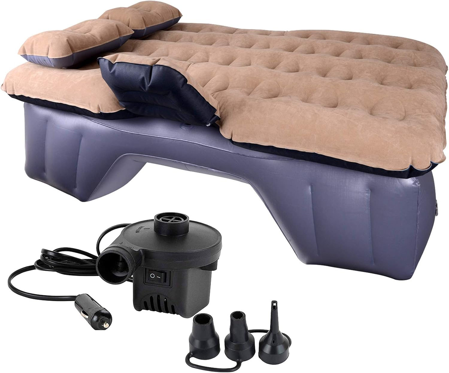 Amazon.com : Car Air Mattress Backseat Hiraliy Inflatable Car Mattress ... inside Blow Up Mattress For Truck Bed
