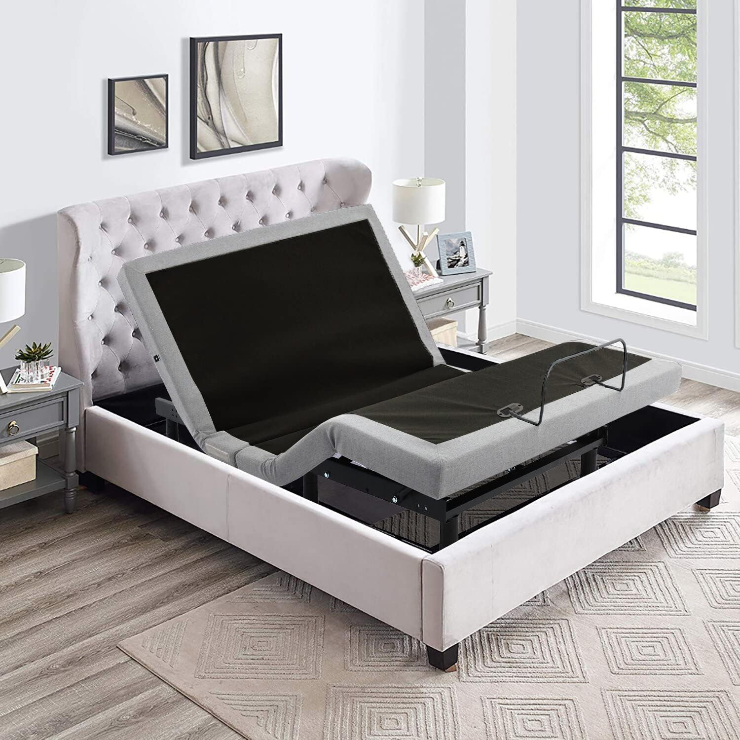 Amazon.com: Irvine Home Collection California King Adjustable Bed Base ... with regard to Understanding the mechanics behind adjustable california king bed frames