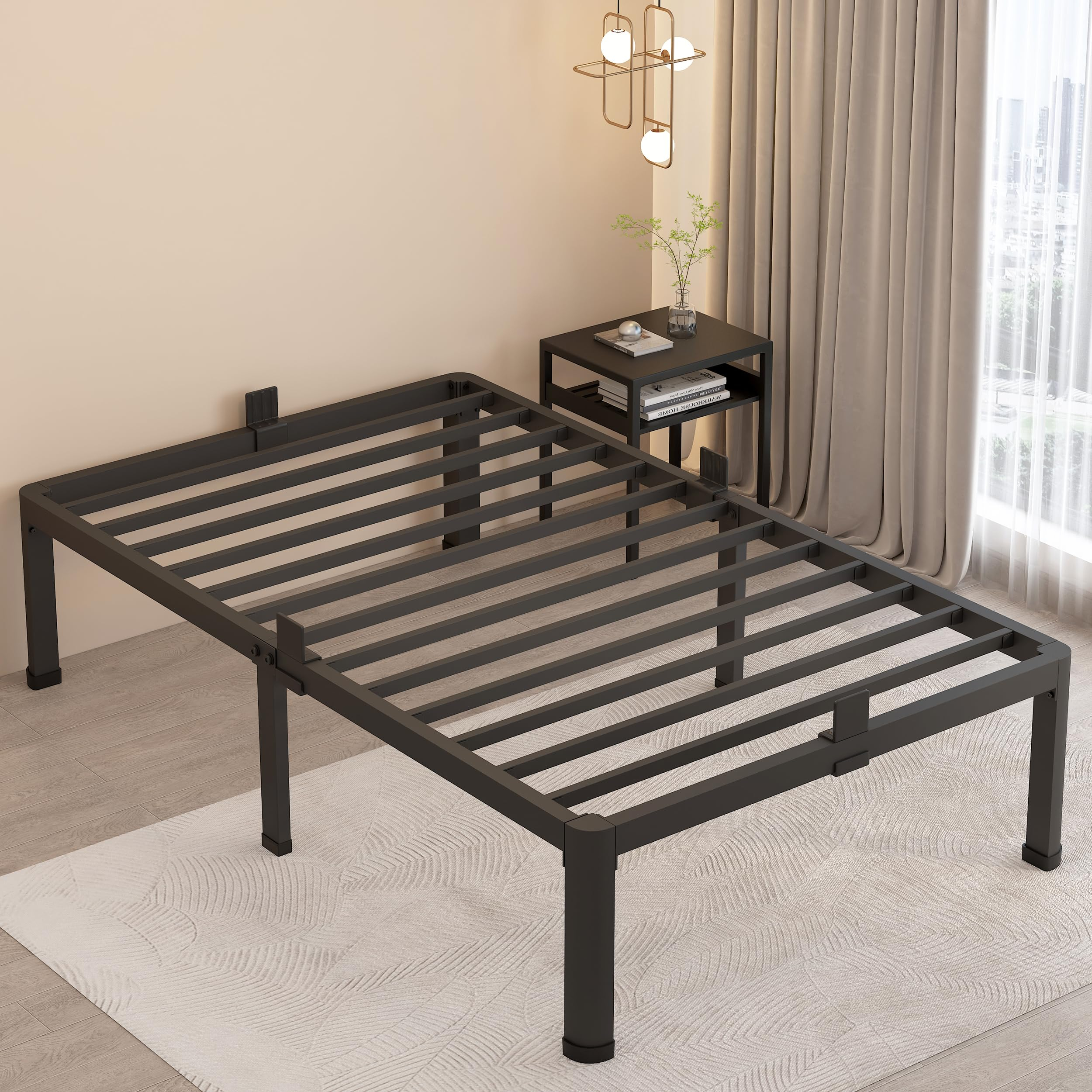 Amazon.com: Maf 18 Inch Twin Xl Bed Frames With Round Corner Legs ... with regard to Understanding the difference between twin and twin xl mattresses and frames