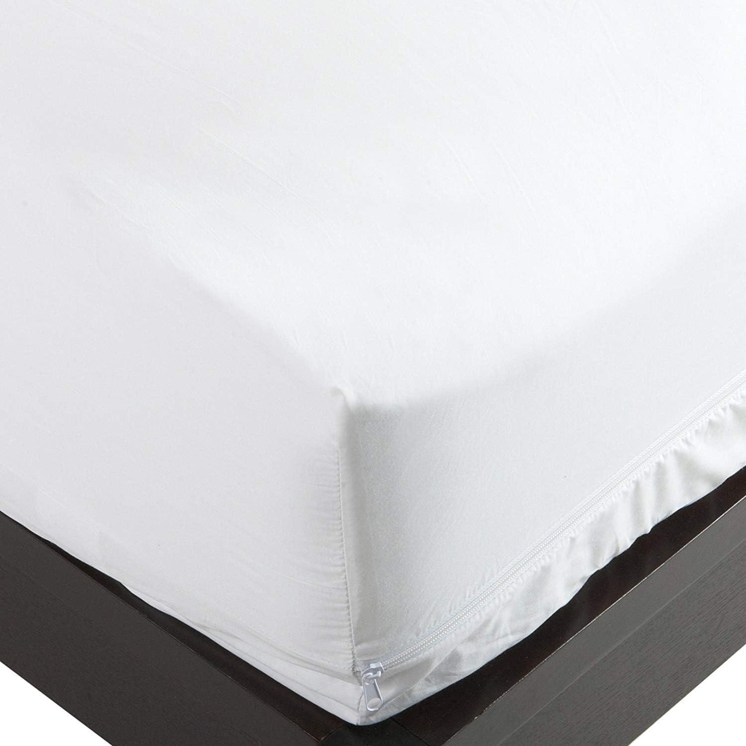 Amazon.com: National Allergy Premium 100% Cotton Zippered Mattress ... with 100 Percent Cotton Mattress Cover