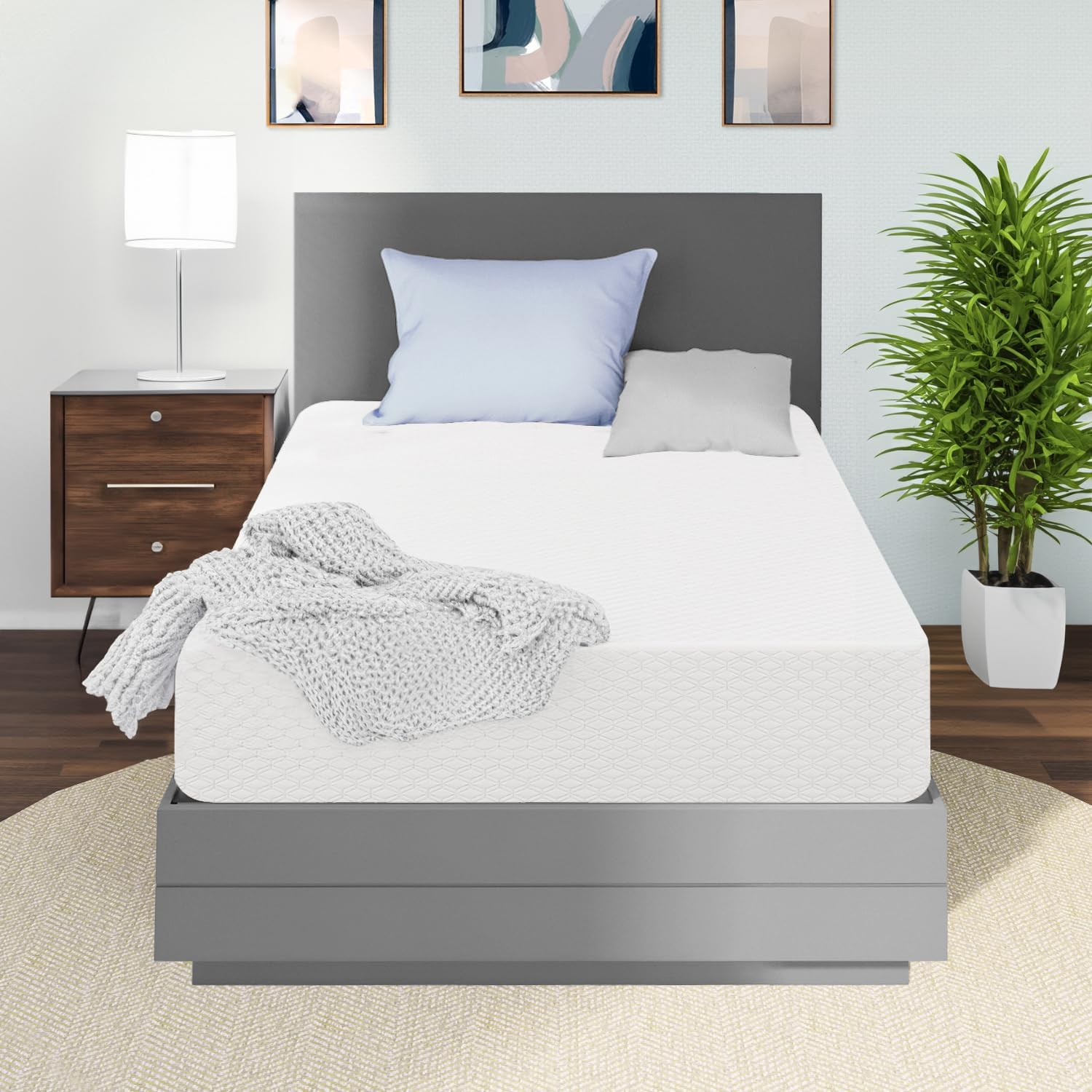 Amazon.com: Neo Sleep 8 Inch Twin Cooling Gel Memory Foam Mattress ... within 8 Inch Memory Foam Mattress Twin