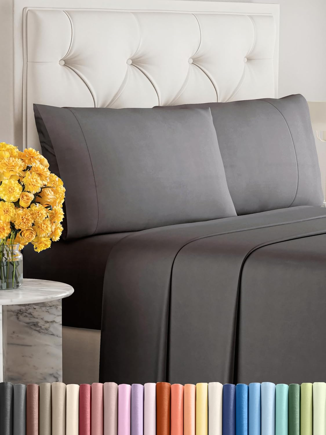 Amazon.com: Sleepy Town Full Size Bed Sheets - 4 Piece - Full Sheet Set ... pertaining to Full Size Bed Sheets Size