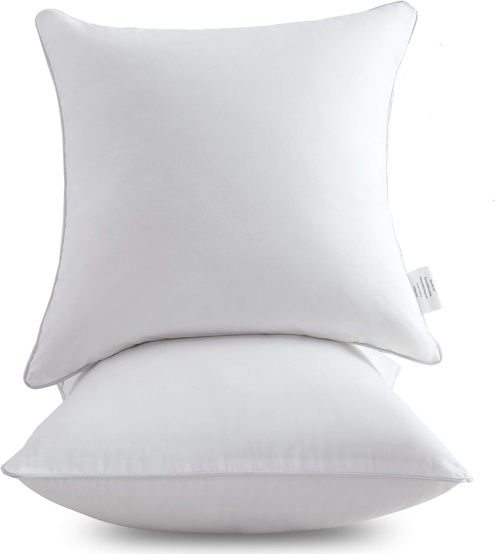 Amazon.com: Utopia Bedding Throw Pillows (Set Of 4, White), 22 X 22 ... in White Decorative Pillows For Bed