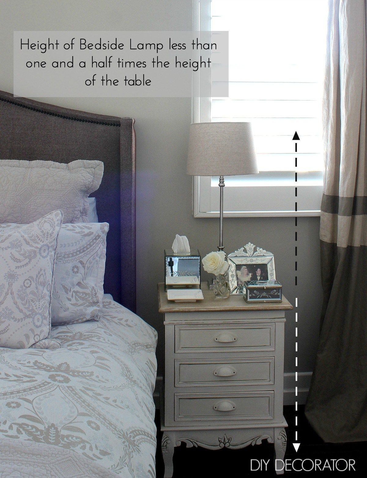 Bedside Table Height - Papirio for Height Of Bedside Table To Bed