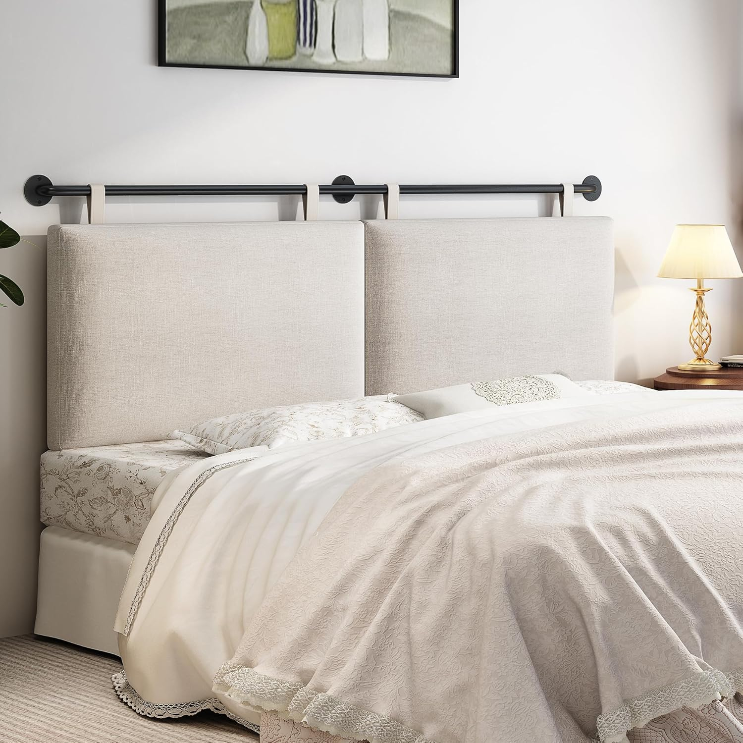 Bshomgi Headboards Queen Size Bed Headboard Wall Mounted Headboards For ... for Queen Headboard On Full Bed