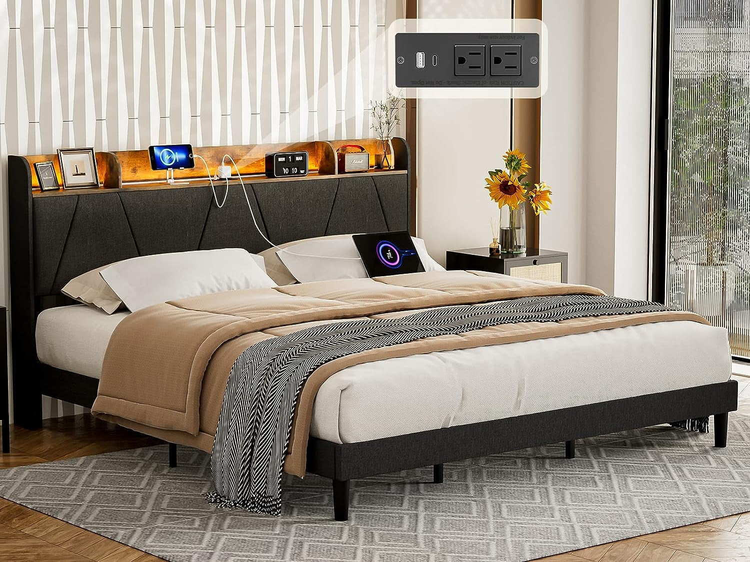 Cal King Bed Frame With Headboard And Storage At Donna Hammonds Blog pertaining to California King Frame And Mattress