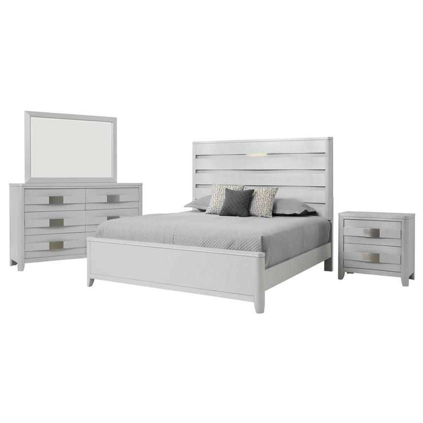 Contour White 4-Piece Queen Bedroom Set | El Dorado Furniture regarding El Dorado Furniture Bedroom Set