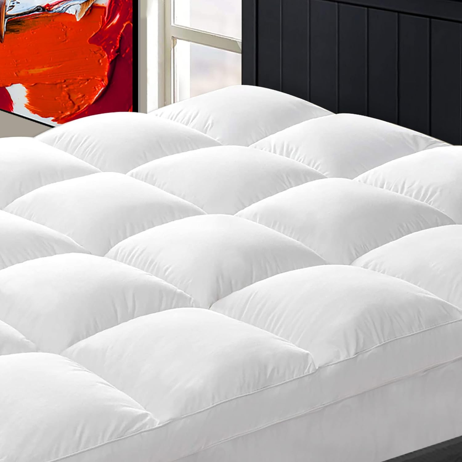 Cooling Mattress Topper Twin Xl For Back Pain, Extra Thick Mattress Pad ... within Twin Xl Mattress Pad Cover