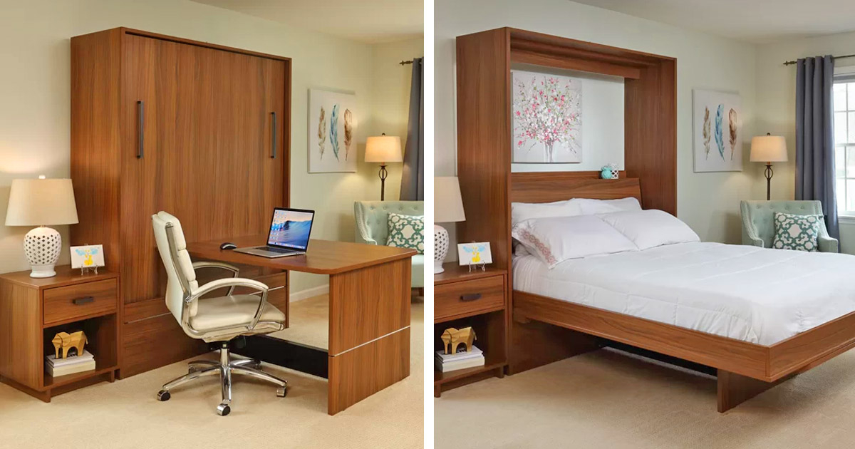 Desk That Turns Into A Bed - Bed With Built In Closet intended for Bed That Converts Into A Desk