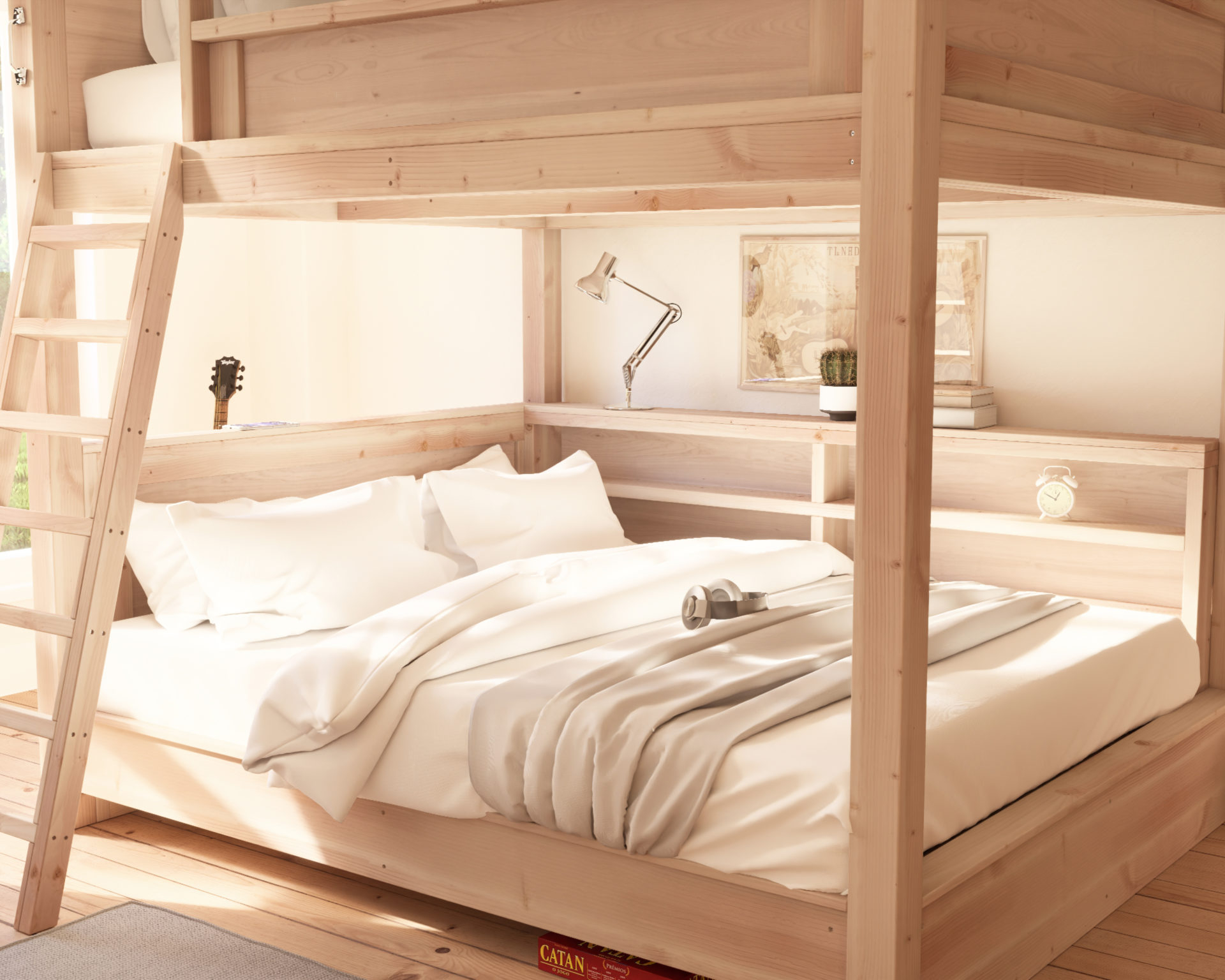 Diy Queen Over Queen Loft Bed Plan: Step By Step Pdf Guide For Easy ... with Understanding the Benefits of Queen Over Queen Loft Beds