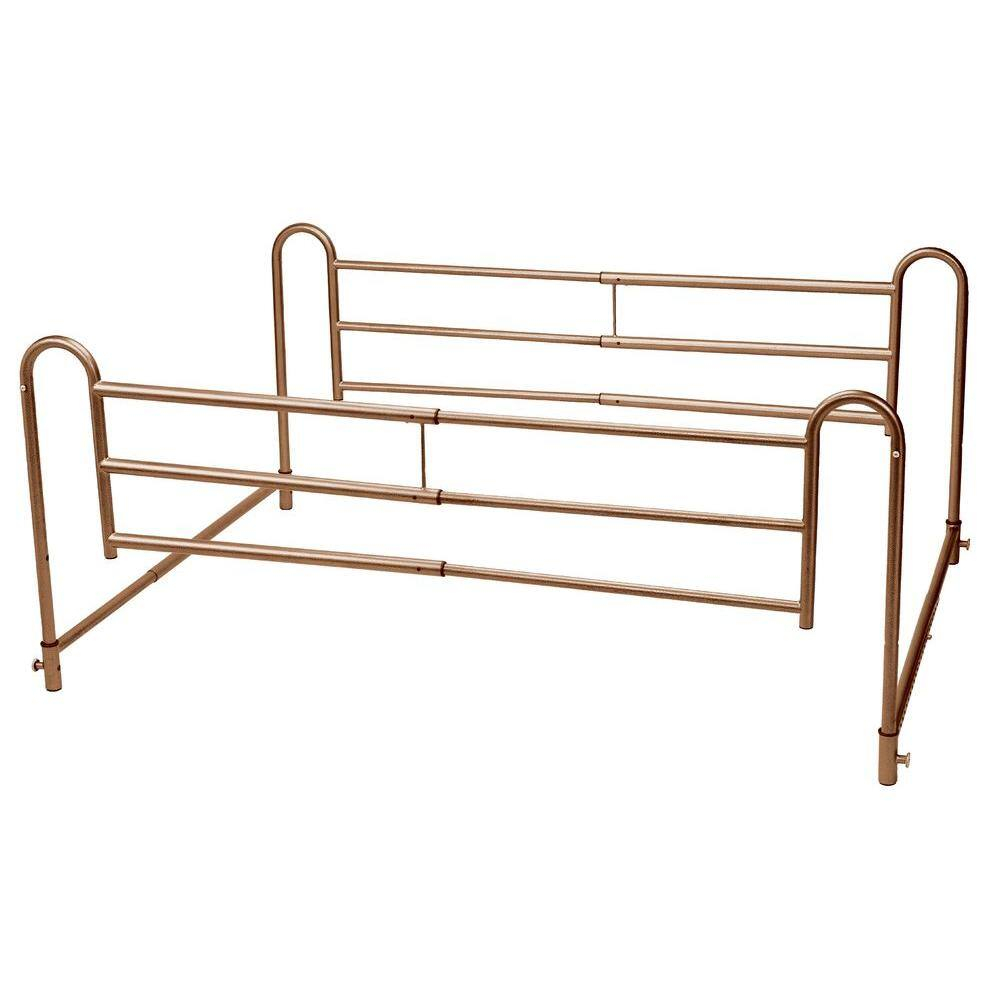 Drive Home Bed Style Adjustable Length Bed Rails-16500Bv - The Home Depot intended for Bed Rails For Adjustable Bed