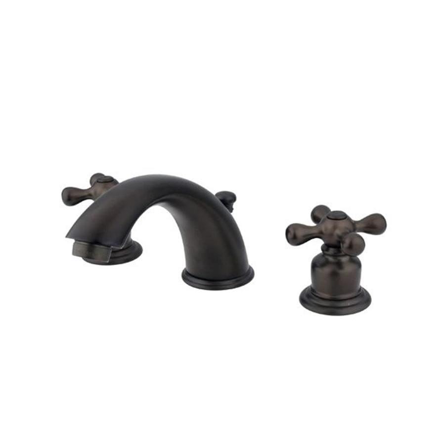 Elements Of Design Oil-Rubbed Bronze 2-Handle Widespread Bathroom Sink ... intended for Oil Rubbed Bronze Bathroom Sink Faucet