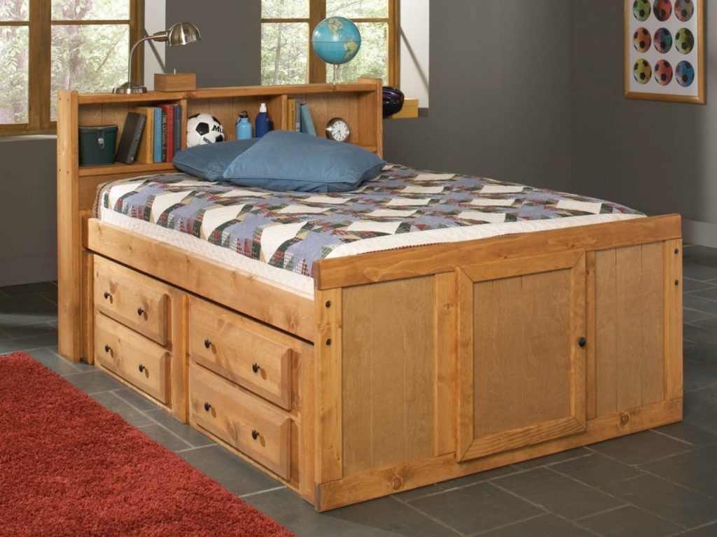 Fantastic Full Size Captains Bed With Bookcase Headboard ... within Everything You Need to Know About Full Size Captain Bed With Hidden Storage