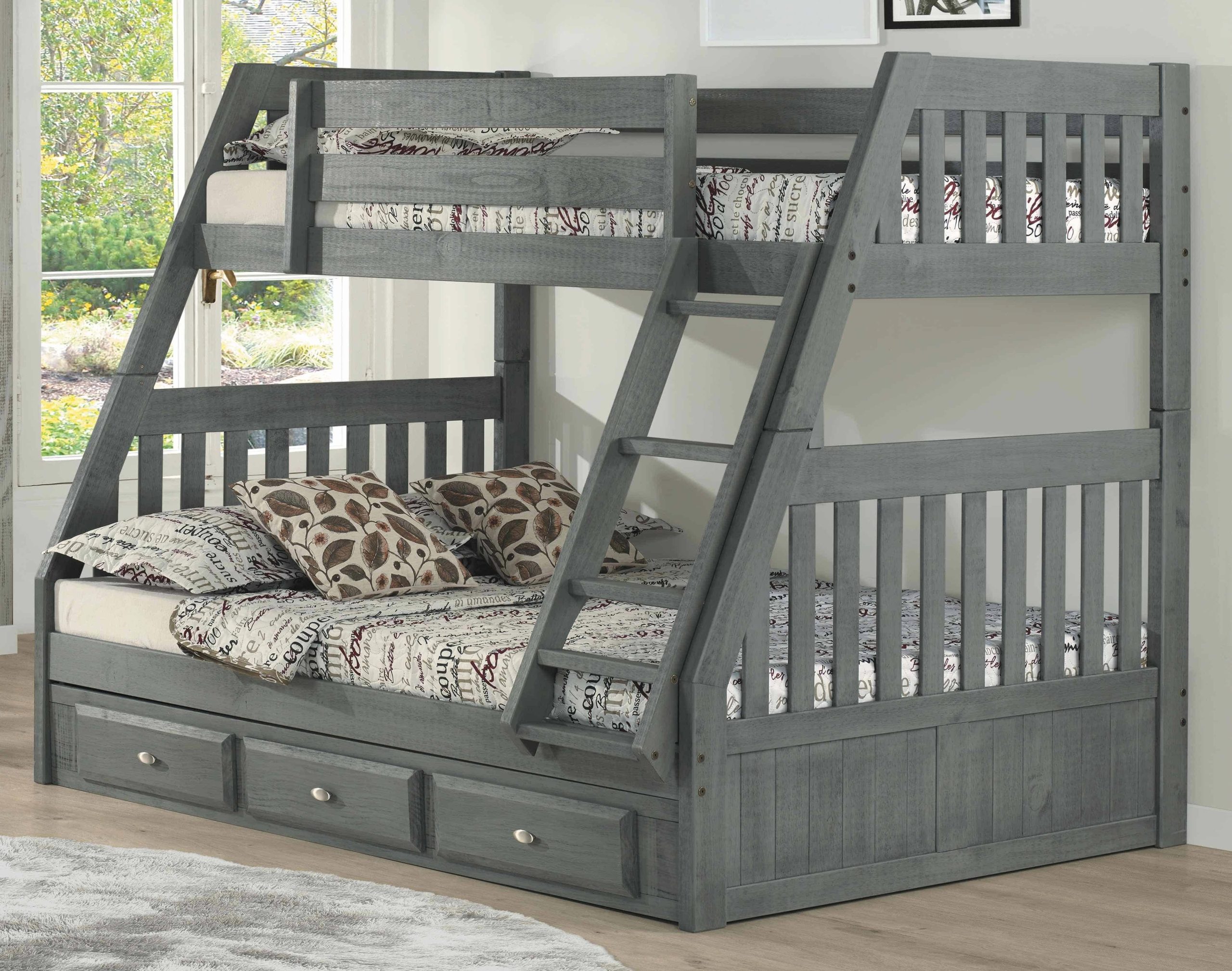 Full Over Queen Bunk Bed With Stairs And Trundle At Kevin Blankenship Blog within Queen Over Queen Bunk Bed With Stairs