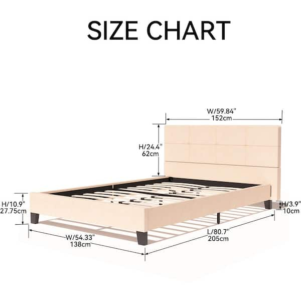 Headboard Sizes Chart And Dimensions Guide Dreamcloud, 60% Off regarding Full size headboard sizing guide for your bedroom