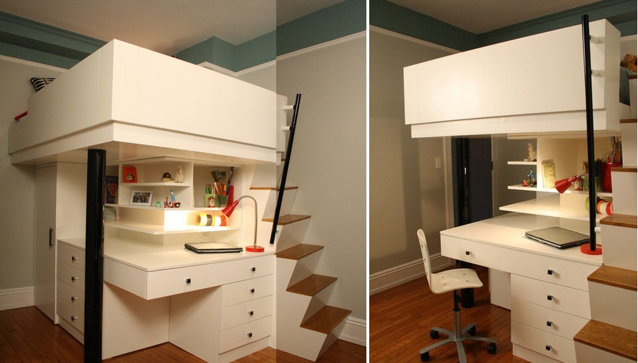 How To Make A Bunk Bed With Desk Underneath – Hanaposy within Beds With A Desk Under