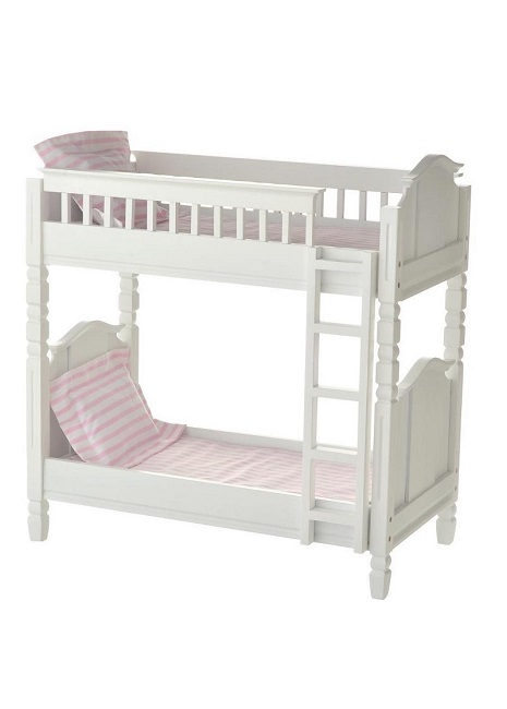 Laurent Doll 18 Inch Doll White Bunk Bed - The Doll Boutique in Doll Bunk Beds For 18 Inch Dolls