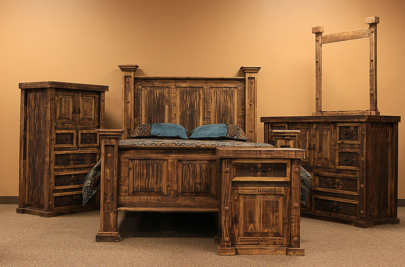 Lmt | Rough Pine Rustic Bedroom Set | Dallas Designer Furniture intended for Building a Harmonious Bedroom Sanctuary with Rustic Wooden Furniture