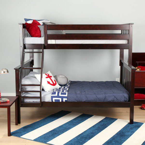 Max & Lily Max And Lily Twin Over Full Bunk Bed In Espresso for Max and Lily bunk bed vs traditional beds what families need to know
