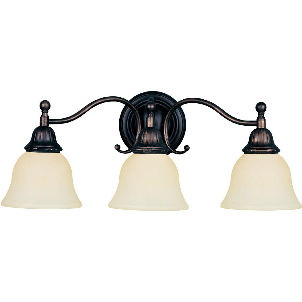 Maxim Lighting Soho 3-Light Oil-Rubbed Bronze Bath Vanity Light ... for Exploring the durability and maintenance of oil rubbed bronze bathroom lights