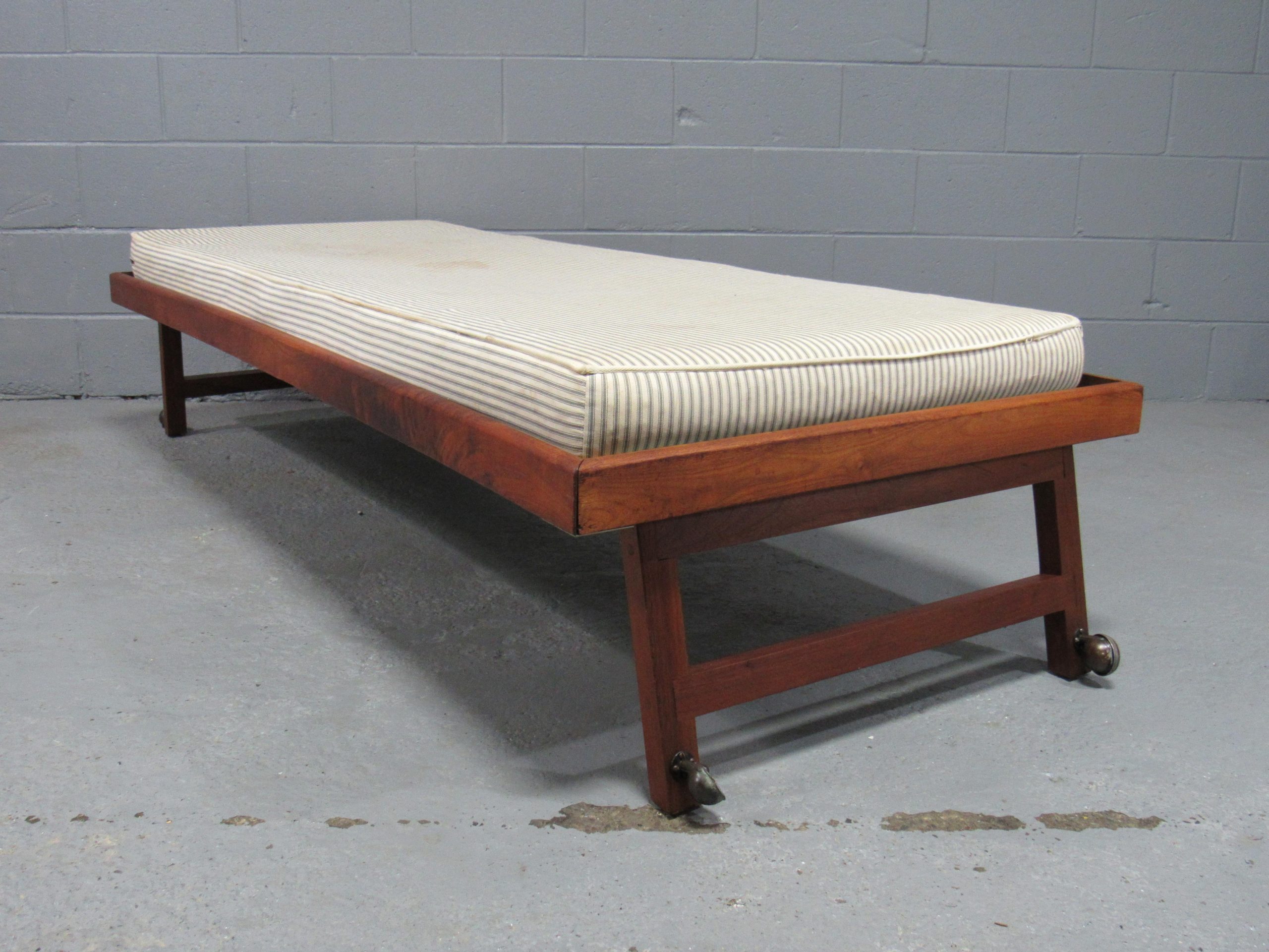 Mid-Century Modern Solid Walnut Trundle Pull-Out Daybed By Design ... with regard to Mid Century Daybed With Trundle