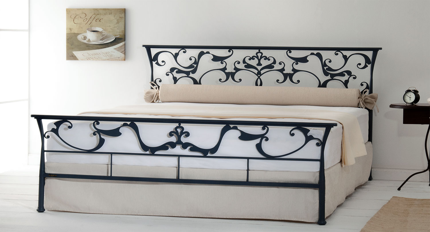 Oasis King Size Iron Bed Frame - 100% Handmade By Volcano pertaining to The evolution of king size bed iron frames in modern furniture design