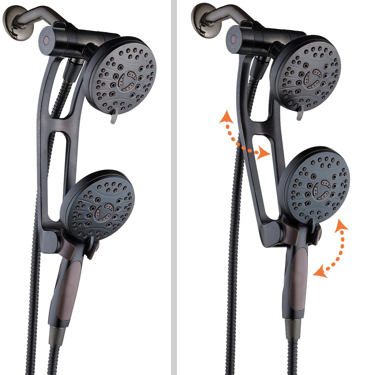 Oil Rubbed Bronze Shower Arm Oil Rubbed Bronze Shower Head Black With inside Oil Rubbed Bronze Shower Head And Handheld Combo