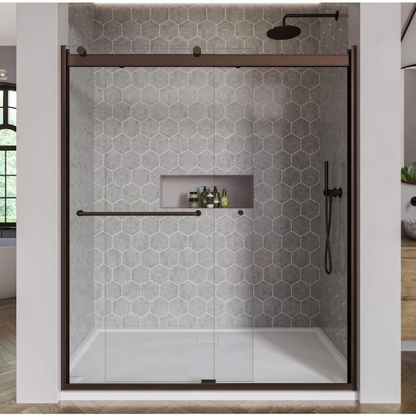 Oil Rubbed Bronze - Shower Doors - The Home Depot for Oil Rubbed Bronze Shower Door