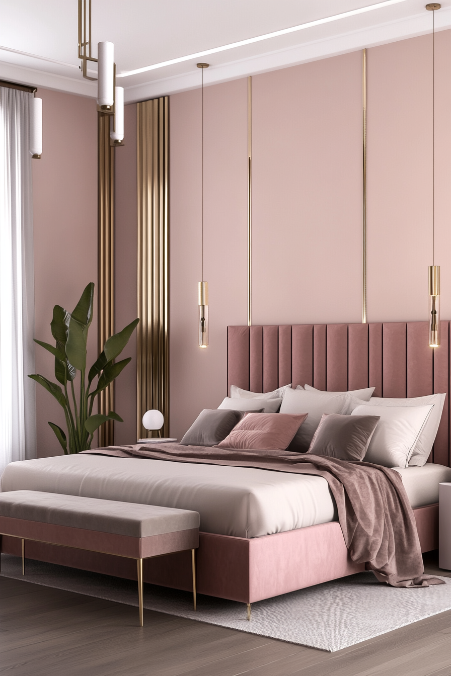 Pink & Gold Bedroom Decor: Elevate Your Space | Gold Bedroom Decor ... pertaining to Mixing Metals and Textures for Stunning Bedroom Arrangements