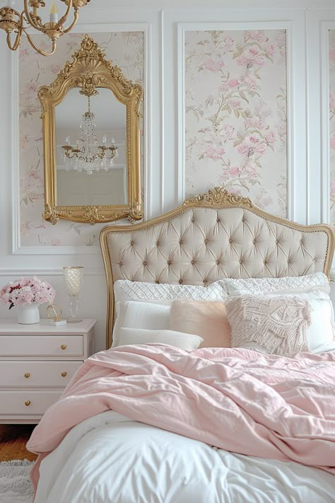 Pink Gold Bedroom in Pink And Gold Bedroom Set