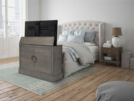 Pop Up Tv Cabinet For End Of Bed - Lucienne Brent for Bed With Pop Up Tv