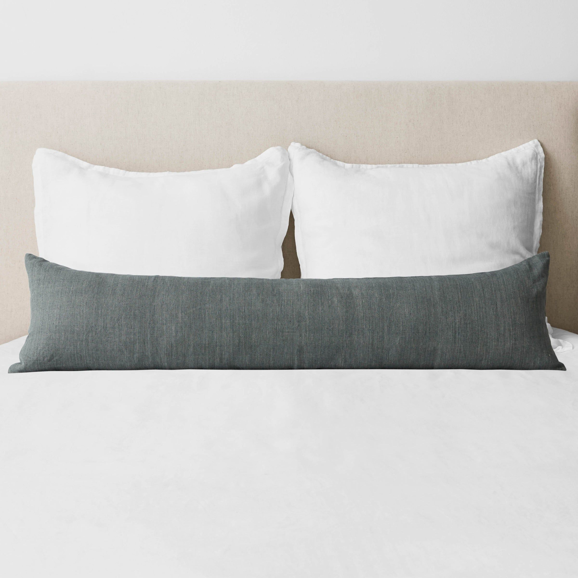 Prisha Linen Lumbar Pillow | Lumbar Pillow, Lumbar Pillow Bed, Pillows in Lumbar support essentials for optimal sleep on king size mattresses