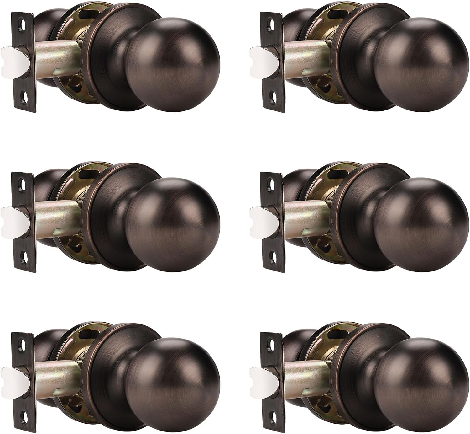 Probrico Closet/Hallway Door Knobs, Oil Rubbed Bronze Interior Door ... inside Oil Rubbed Bronze Interior Door Knobs