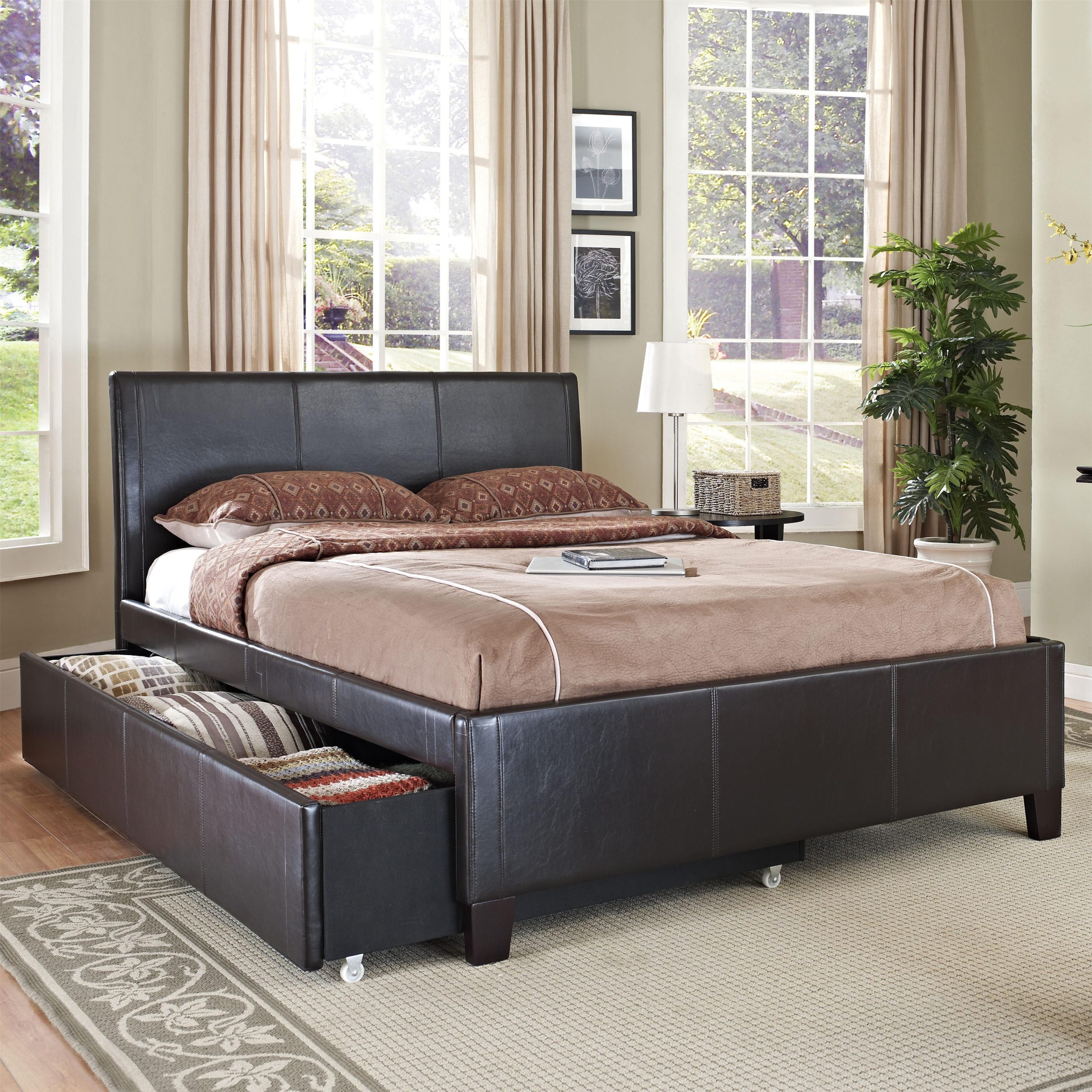 Queen Size Trundle Bed Frame Full Trundle Beds Bedroom Furniture for Choosing the right queen size bed with trundle for your home layout