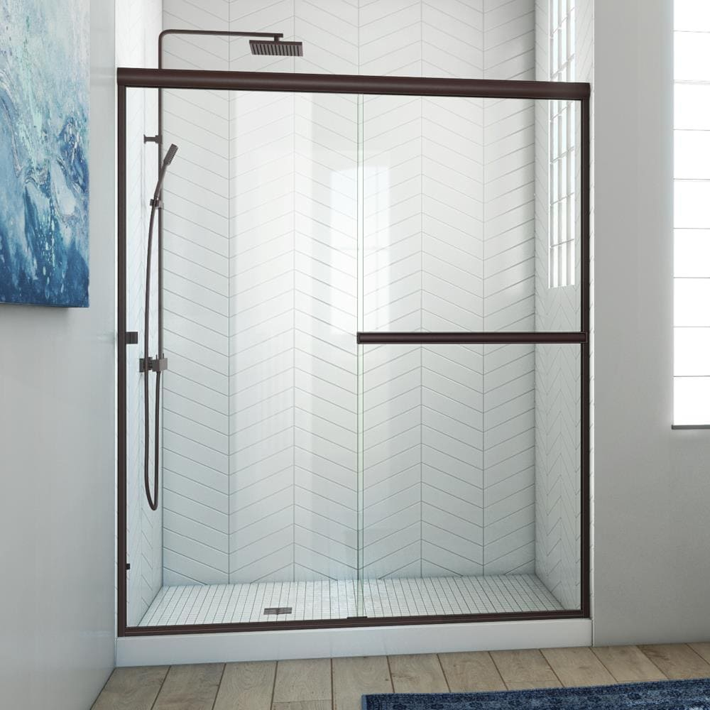 Shop Arizona Shower Door Lite-Euro Anodized Oil-Rubbed Bronze 46-In To ... within Designing with oil rubbed bronze shower doors modern bathroom trends