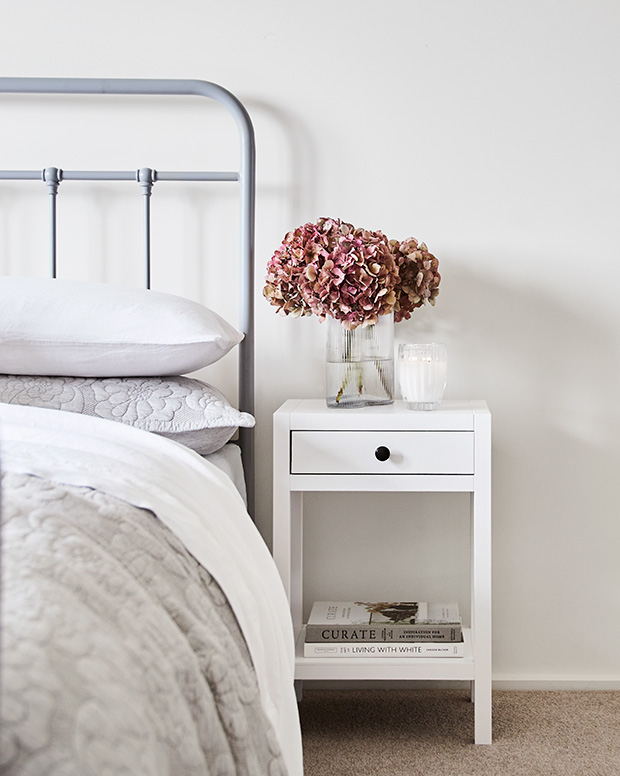 Should Bedside Table Be Higher Or Lower Than Bed | Provincial Home Living with regard to Height Of Bedside Table To Bed