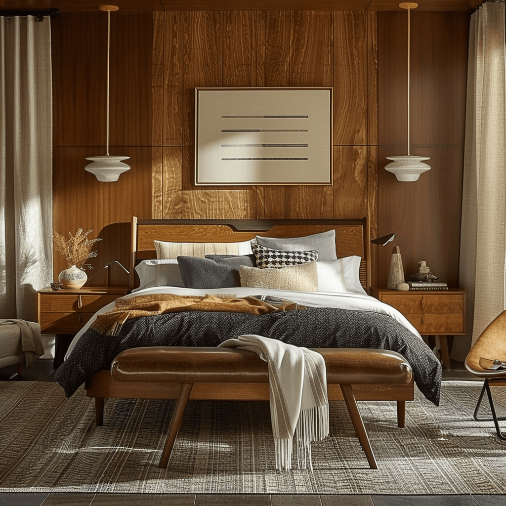 Steal These Chic Mid-Century Modern Bedroom Design Ideas - Edward George throughout How to authentically incorporate mid century modern aesthetics into your bedroom