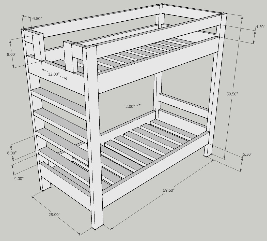 Typical Bunk Bed Dimensions in How to select the perfect fit for bunk bed mattresses