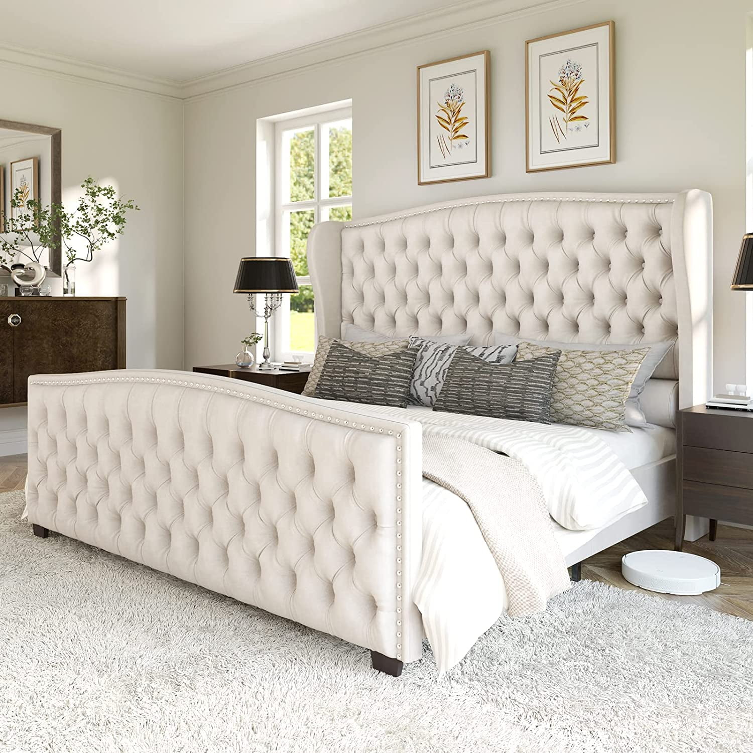 Upholstered Headboard Queen Bed At Ursula Kennedy Blog regarding How to Choose the Right Queen Headboard That Complements Your Full Bed
